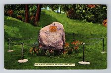 Peru IN-Indiana, Monument Site of Osage Village of the Miami's, Vintage Postcard picture