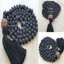 6mm volcanic stone Vajra Bodhi 108 beads knot Mala necklace Contemporary picture