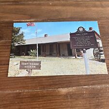 Fort Verde Museum Postcard Chrome Building Signs American Flag Ephemera 1964 picture