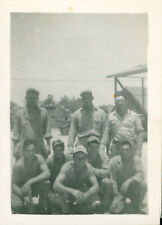 1943-5 WWII US Navy 58th NCB Seabees  South Pacific 2 Group Photos of buddies picture
