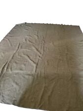 Vintage Army Green US Wool Bed Blanket FPI INC 7210-00-282-7950 100% wool No Tag picture