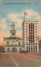 YE OLD MARKET HOUSE POSTCARD FAYETTEVILLE NC NORTH CAROLINA 1930s picture