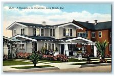 c1910 Bungalow Midwinter Exterior Long Beach California Vintage Antique Postcard picture