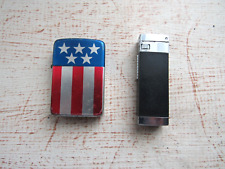 Vintage Pair Strom King Aluminum/Nesor Gas Cigarette Lighters  picture