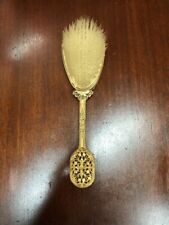 Vintage antique ornate  old Hollywood gold gilt vanity hairbrush brush  picture