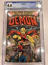 The Demon #1 CGC 4.0 (1972) Jack Kirby Key Bronze Age Origin & 1st appearance picture