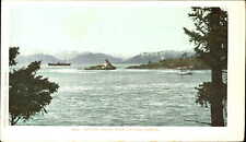 Olympic Range from Victoria Harbor Washington WA UDB c1905 picture
