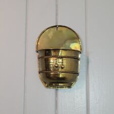 VTG Solid Brass Wall Planter with Rope Detailing & Tassel Accents, Indoor Garden picture