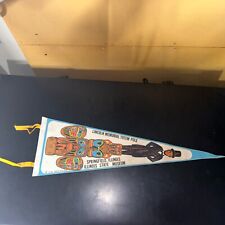 VTG felt pennant for the Lincoln Memorial Totem Pole Springfield Ill. USA Made picture