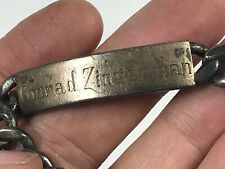 Vintage Conrad Zingerman Sterling Silver Air Force Military Bracelet picture