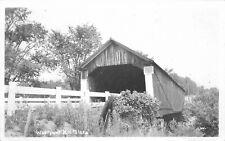 Postcard RPPC New Hampshire Westport Slate Covered Bridge Cheshire 23-891 picture