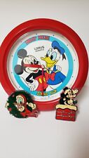 Vintage Walt Disney Lorus Quartz Mickey Mouse Donald Duck Working Wall Clock picture