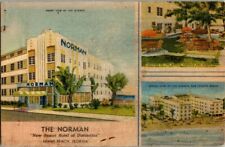 1940'S. THE NORMAN HOTEL. MIAMI BEACH, FL. POSTCARD 1a10 picture