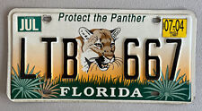 State of Florida Protect the Panther License Plate picture