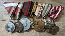 WW1 Austrian Double Bravery with Bars representing 4 awards Medal Group  Genuine picture
