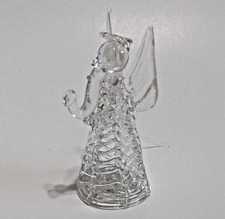 Vintage Spun Glass Angel Christmas Ornament Small VGUC picture