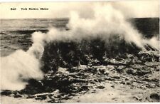 Surf York Harbor Maine Divided Unposted Postcard 1910s picture