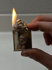 Evans 1950’s Spitfire Lighter With Roman Soldier Camero And Clip Clasp picture