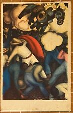 DIEGO RIVERA MURAL BURNING OF JUDAS~MEXICO CITY, MEXICO~OLD POSTCARD picture