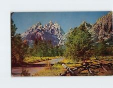 Postcard Grand Teton Peak Grand Teton National Park Wyoming USA picture