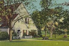 CM-163 CT Norwalk Shorehaven Golf Club, Exterior Linen Postcard Curt Teich picture