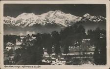 India RPPC Darjeeling Kanchenjunga Afternoon Light Real Photo Post Card Vintage picture