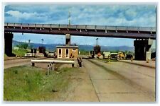 c1960's Toll Gate On Boulder-Denver Turnpike Denver Colorado CO Cars Postcard picture