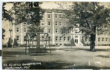 1940s Dr Nicholas Sanatorium Savannah Missouri RPPC Postcard Photo Lawn Swing picture