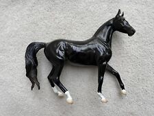 Gorgeous Breyer Peter Stone Horse Loyalty Club Glossy Black Akhal-Teke Mare picture