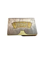 Vintage Arrco Bridge Playing Cards With Metal Case Paddle Wheel Sea Shells picture