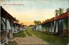 Postcard Panama Chame Street Scene Dirt Road Path 1911 Posted Maduro JR picture