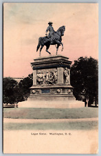 Logan Statue Washington DC Colorized UDB Excelsior Made in Germany Postcard picture