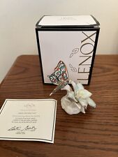 LENOX American By Design “Shimmering Blue Butterfly  & Flower” Figurine~COA Rare picture