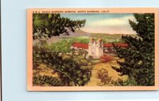 Postcard - The Santa Barbara Mission, Santa Barbara, California picture