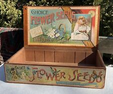 Antique D.M. Ferry & Co. Choice Flower Seeds Advertising Box Flowers Butterfly’s picture