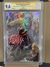 9.6 Brigade Foil Remastered #1 Tyler Kirkham Battle Damage 5X signed Rob Liefeld picture