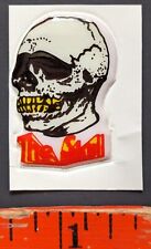 Vintage 1970s The Skull Monster Glow in Dark Puffy Sticker Card picture