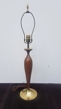 Tony Paul for Westwood Industries Lamp Vintage Walnut MCM Brass Table Lamp picture