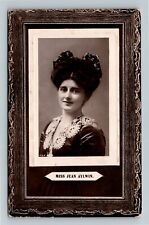 RPPC Miss Jean Aylwin, Scottish Singer And Actress, Real Photo Vintage Postcard picture