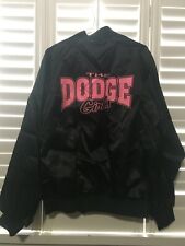 Vintage KING LOUIE  80s Dodge Girls Have More Fun Satin Jacket LARGE picture
