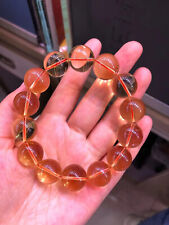 16mm Natural Citrine Quartz Yellow Crystal  Bead Stretch Bracelet  AAAAA picture