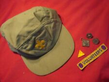 Vintage Boy Scout cap with some pins and patches picture