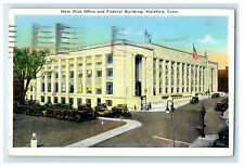 1936 New Post Office and Federal Building, Hartford, Connecticut CT Postcard picture