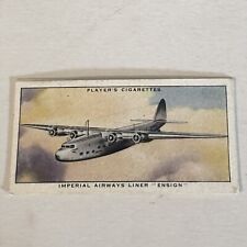 Imperial Airways Liner Ensign John Player & Sons Vintage Cigarette Card #3 picture