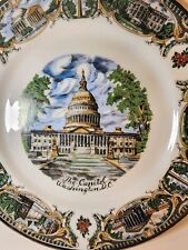 Vintage Capital Of Washington With Historical Landmarks Souvenir Plate By Capsco picture