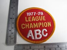 1977 1978 ABC American Bowling Congress League Champion Bowling Patch BIS picture