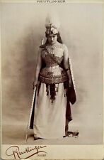 CABINET CARD REUTLINGER, Paris ca 1890 Lucienne BREVAL singer, opera picture