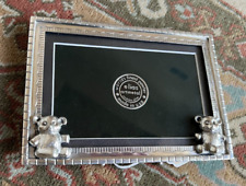 Elias Artmetal World's Finest Pewter 4x6 Teddy Bear Photo Picture Frame RARE NEW picture