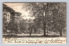 Cleveland OH-Ohio, Residential Area on Euclid Avenue, Antique Vintage Postcard picture