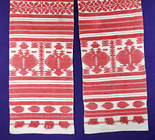 Antique Ukrainian rushnyk ritual towel folk art textile double headed eagle icon picture